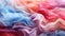 Vibrant colored silk waves create a luxurious textured generated by AI