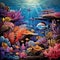 Vibrant and Colorful Coral Reef: Coastal Treasures