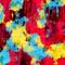 Vibrant Colorful Drip Splatter Paint Abstract Art