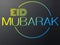 Vibrant and colorful flat Eid Mubarak logo template.