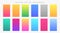 Vibrant colorful gradients swatches set