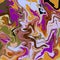Vibrant colorful marbled texture Marble effect painting
