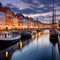 Vibrant colors of Nyhavn waterfront canal, architectural beauty of Rosenborg Castle, and enchanting atmosphere of Tivoli