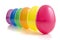 vibrant coloured plastic eggs