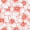 Vibrant Coral Floral Pattern Background for Design Inspiration