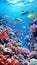 Vibrant Coral Reef with Exotic Fish and Underwater Creatures