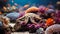 Vibrant Coral Reef With Starfish And Tropical Fish - Stunning Depth Of Field