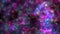 Vibrant cosmic space captivating stars and galaxies in purple, blue, and green