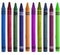 Vibrant Crayon Back to School Border Image