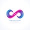 vibrant creative infinity logo