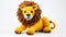 Vibrant Crocheted Lion Stuffed Animal: A Unique Arts And Crafts Creation
