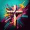 Vibrant Cross on Good Friday