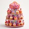 Vibrant Cupcake Carousel with Whimsical Twist