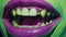 Vibrant Cyberpunk Monster Mouth Illustration With Hyperrealistic Detail