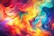 Vibrant dance of abstract flames, a mesmerizing symphony. Generative AI