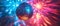 Vibrant And Dazzling Disco Ball Illuminates The Dance Floor