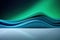 Vibrant Dimensions: Abstract 3D Rendering in Green and Blue, a Mesmerizing Interplay of Colors and Depth