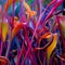 Vibrant and Diverse Symphony of Colorful Plant Stems