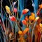 Vibrant and Diverse Symphony of Colorful Plant Stems