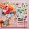 Vibrant DIY moodboard showcasing crafty creations