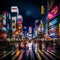 Vibrant and Dynamic Streets of Tokyo at Night