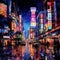 Vibrant and Dynamic Streets of Tokyo at Night