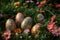 Vibrant Easter Eggs Tucked in a Flourishing Spring Meadow