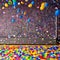 A vibrant explosion of confetti and balloons, evoking a sense of joy, excitement, and celebration2, Generative AI