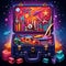 Vibrant Fantasy-Inspired Toolbox with Whimsical and Magical Tools