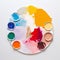 Vibrant Fauvist Palette: Expressive Colors On White Background