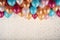 Vibrant festivity festive background with an assortment of cheerful balloons