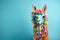 Vibrant Fiesta: Colorful Llama Celebrates Festivity