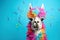 Vibrant Fiesta: Colorful Llama Celebrates Festivity