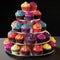 Vibrant Fiesta: A Tower of Cupcakes Igniting the Senses