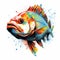 Vibrant Fish Art Illustration By Benjamin Jones