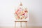 Vibrant Floral Masterpiece: Hand-Painted Artwork on 24x36 Canvas
