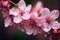 Vibrant Flower blossom drop. Generate Ai