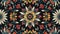 Vibrant Folk Floral Pattern with Intricate Designs on Dark Background