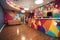 vibrant and fun reception area that welcomes customers with a smile