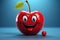 Vibrant Funny cherry character. Smiling fruit art