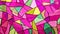 Vibrant Geometric Mosaic Magenta and Chartreuse Abstract Pattern