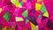 Vibrant Geometric Mosaic Magenta and Chartreuse Abstract Pattern