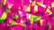 Vibrant Geometric Mosaic Magenta and Chartreuse Abstract Pattern