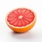 Vibrant Grapefruit: Bold And Colorful Product Photography On White Background