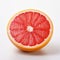 Vibrant Grapefruit Photography On White Background