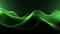 Vibrant Green Abstract Technology Waves