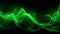 Vibrant Green Abstract Technology Waves