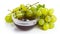 Vibrant Green Grape Delights: Fresh Bunches and Tempting Grape Molasses