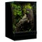 Vibrant Greenery Terrarium: Reptile\\\'s Display with Boughs