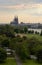 Vibrant group of people enjoying a sunny day in Rhein Park, Germany.